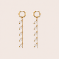 Azure oorbellen helder - gold plated